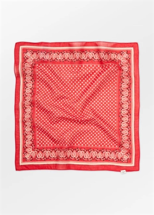 Hearty cotta scarf Adrenaline Red Becksøndergaard 